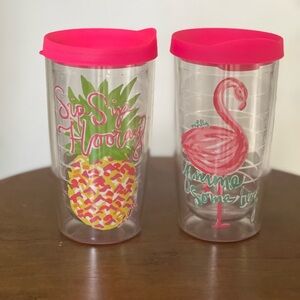 NWOT Lilly Pulitzer plastic tumbler cups